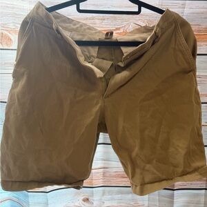 Dockers Men's Flat Front Shorts in Khaki Brown